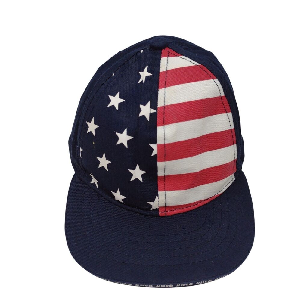 American Flag Baby Strapback Hat Multicolor 24 Months/3T Patriotic Cotton
